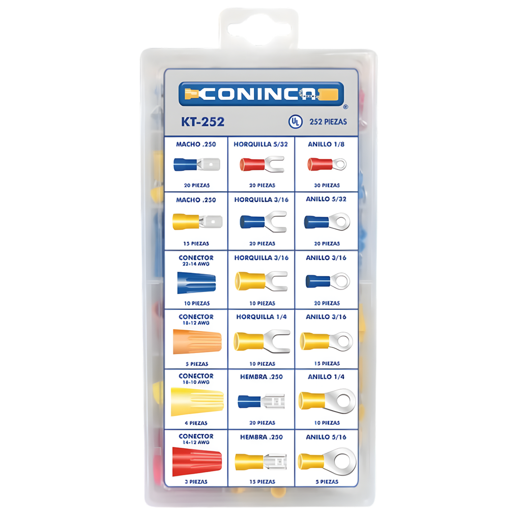 Estuche surtido de terminales